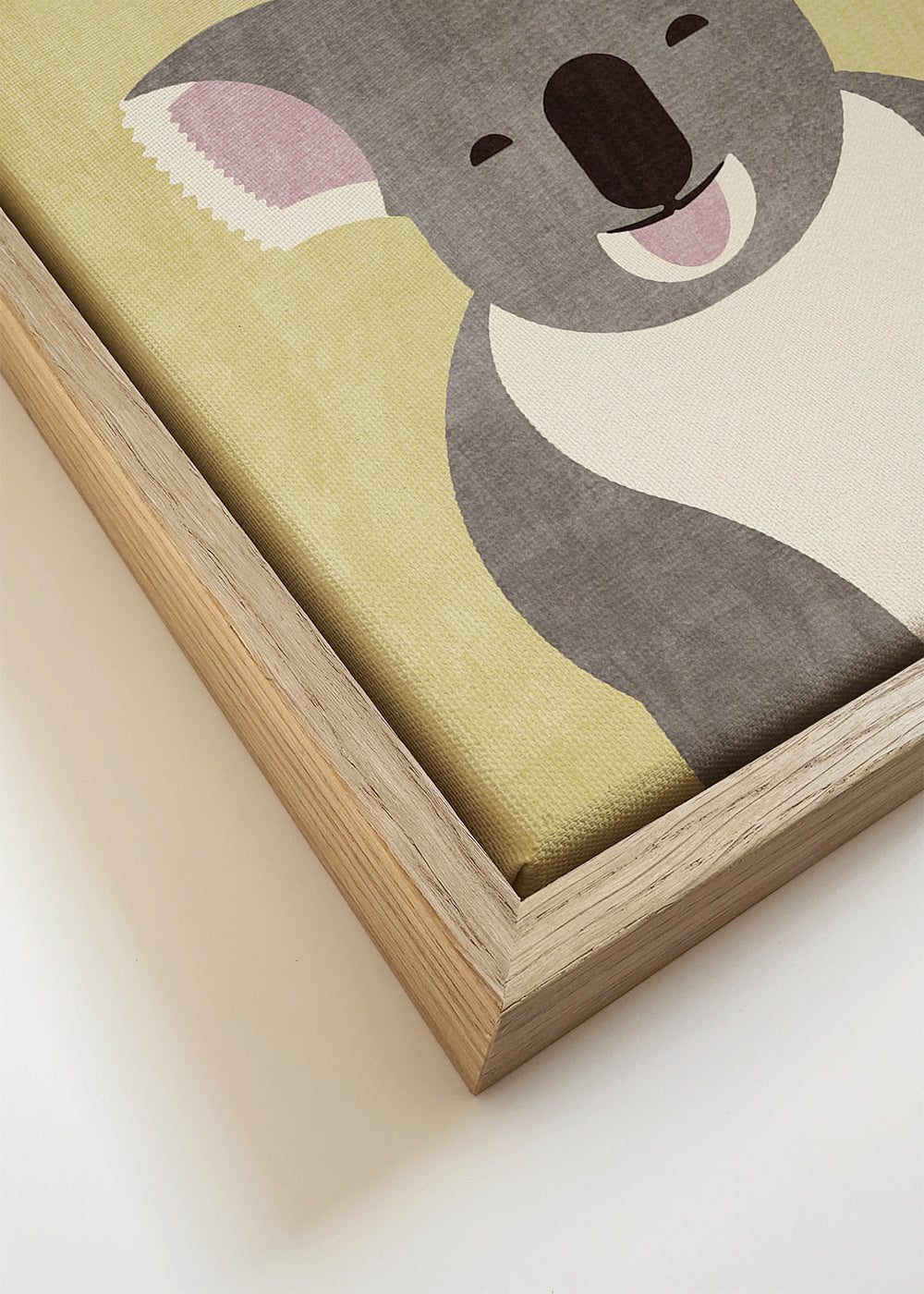 Quadro infantil coala sorridente