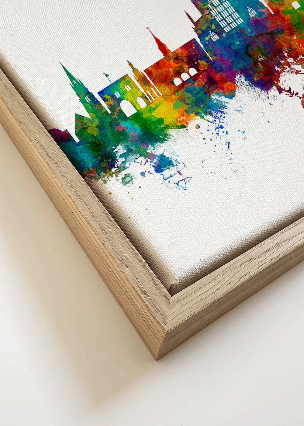 Arte para cidades Skyline de Winchester multicolor