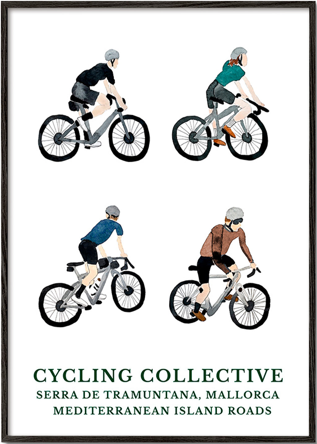 Arte desportivo Mallorca ciclistas