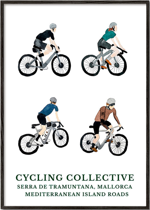Arte desportivo Mallorca ciclistas