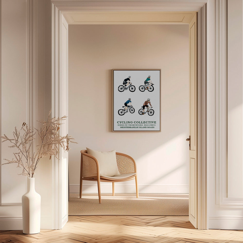 Arte desportivo Mallorca ciclistas