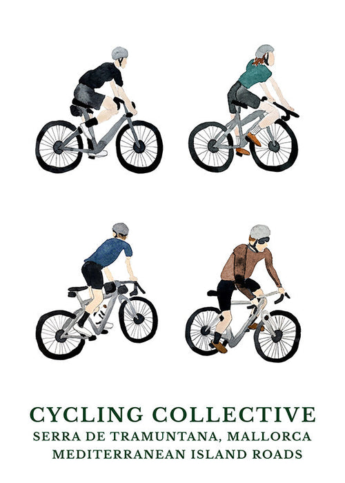 Arte desportivo Mallorca ciclistas