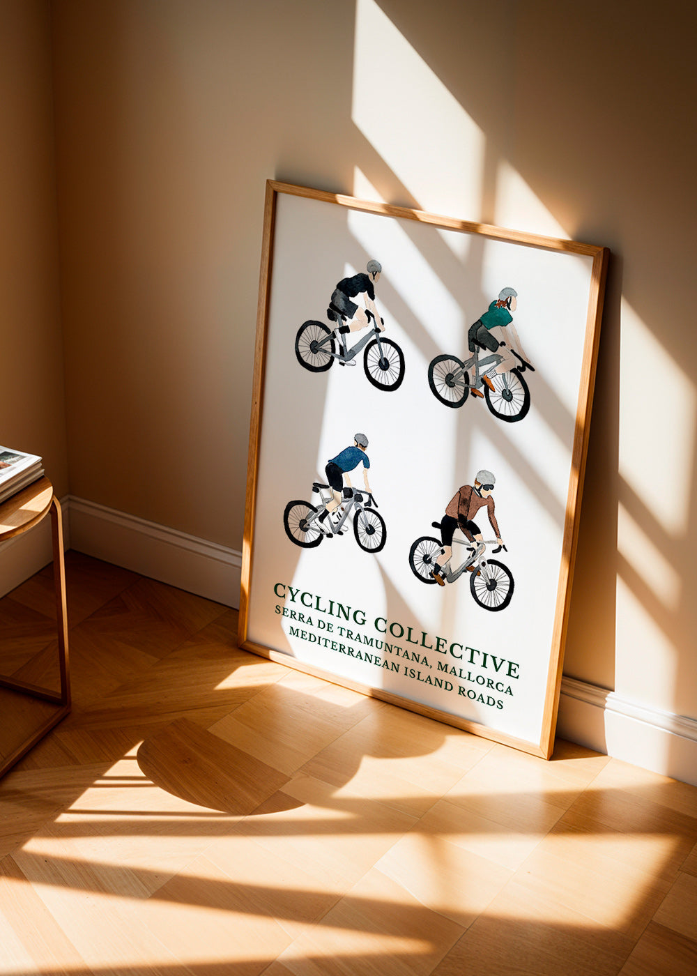 Arte desportivo Mallorca ciclistas