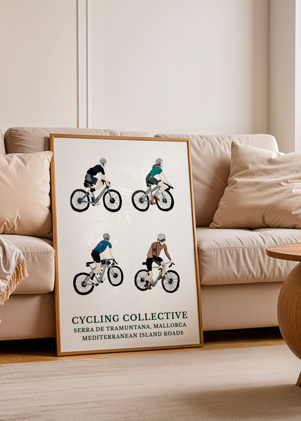 Arte desportivo Mallorca ciclistas