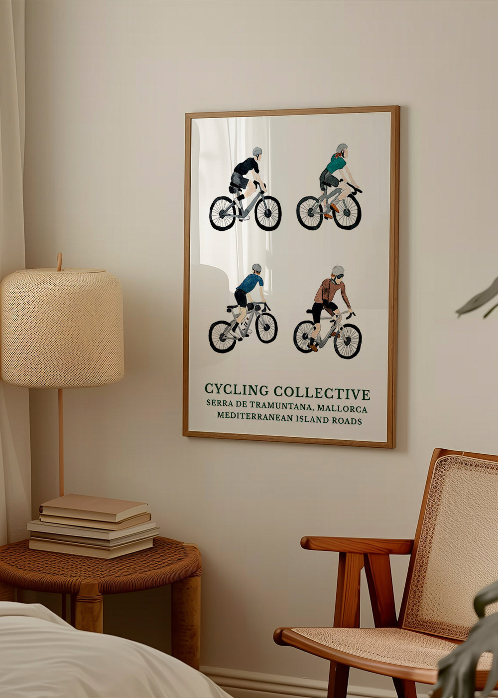 Arte desportivo Mallorca ciclistas