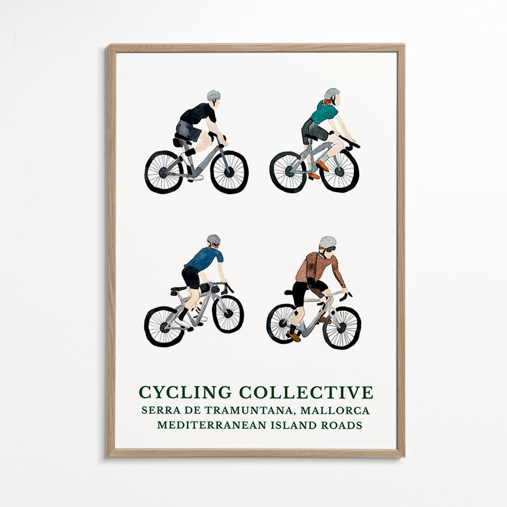 Arte desportivo Mallorca ciclistas