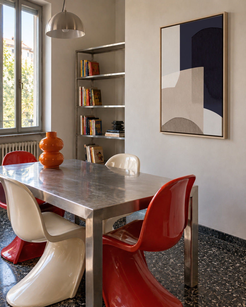 Abstract XII - Framed canvas in an interior