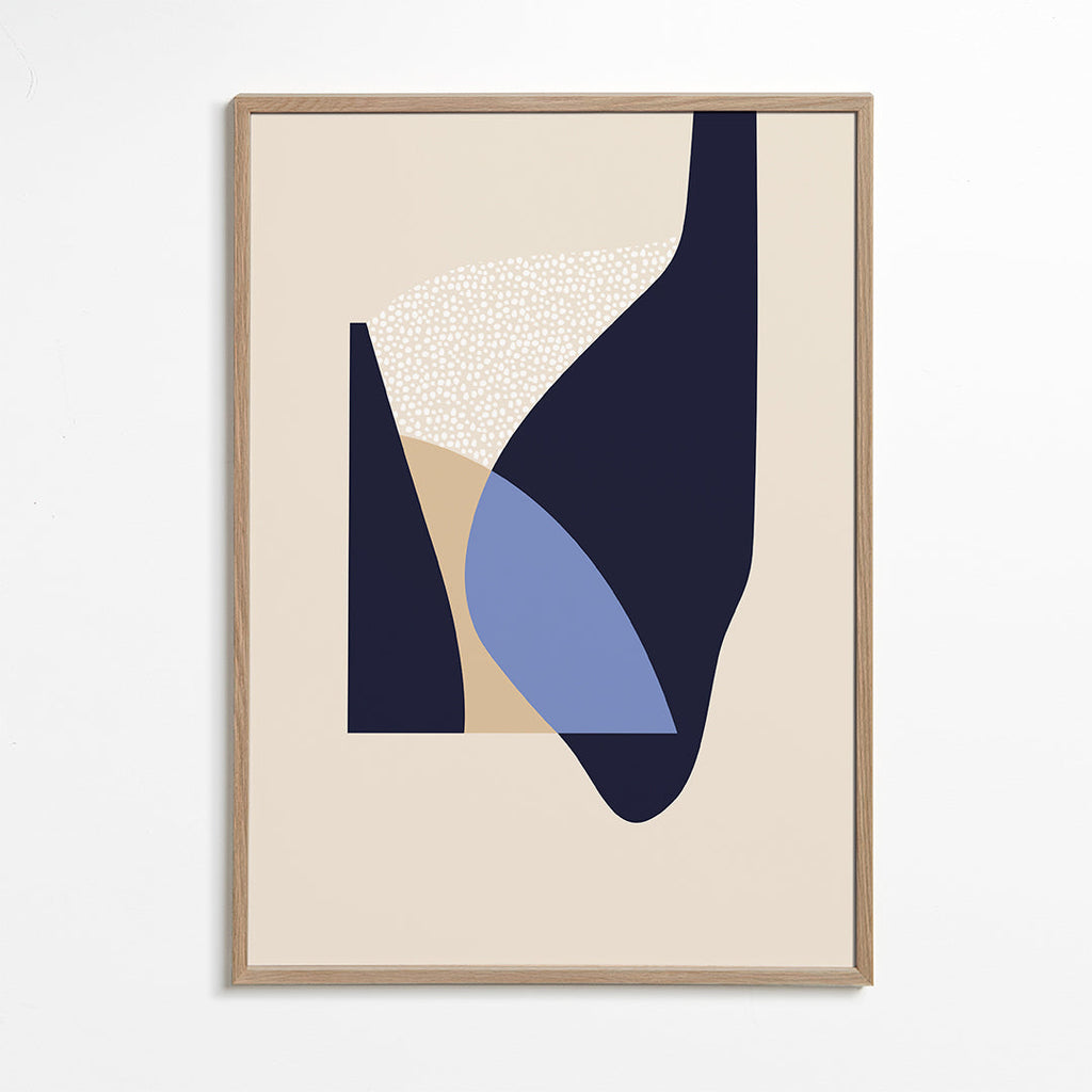 Arte abstrata com formas orgânicas