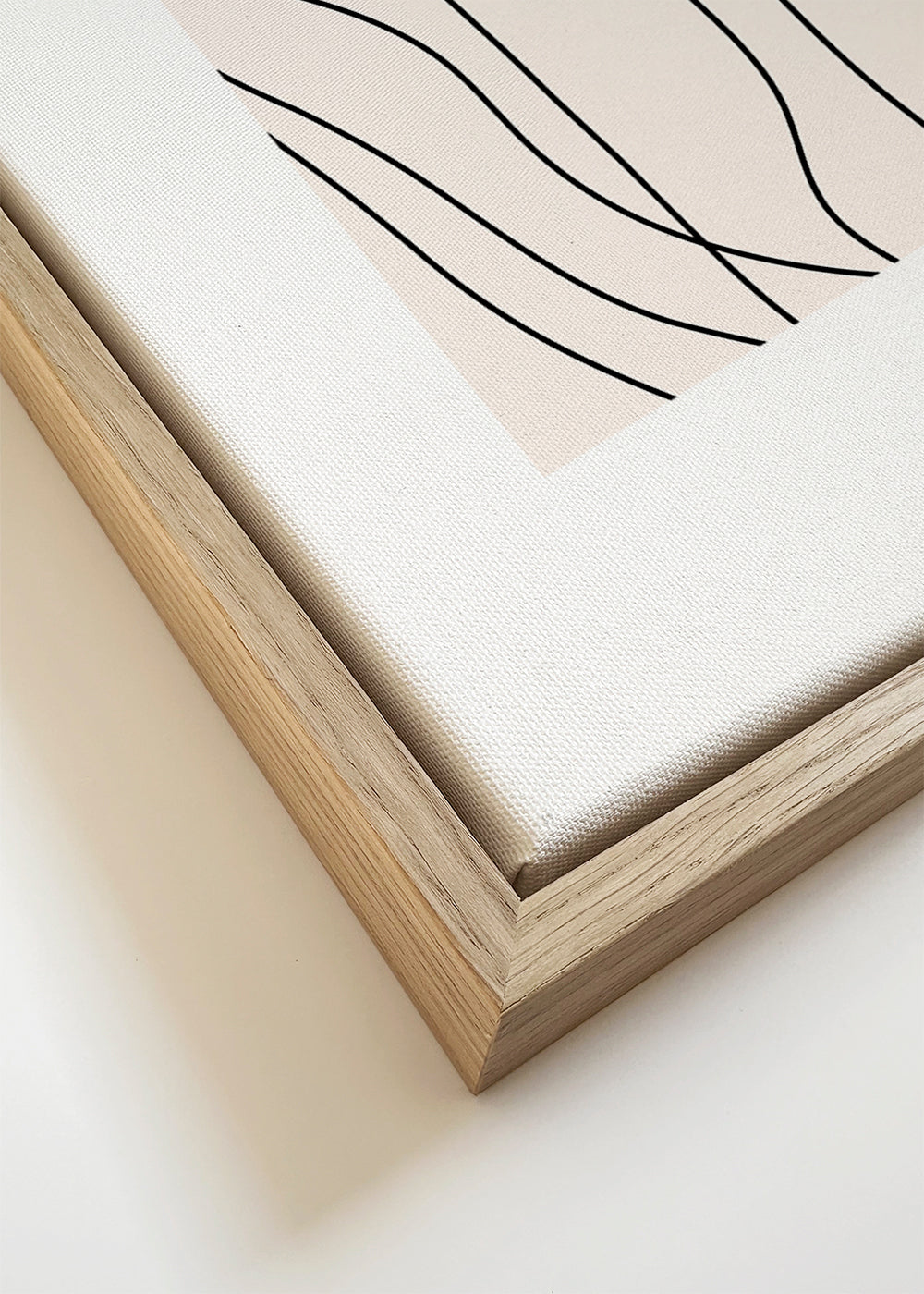 Estampa minimalista com linhas orgânicas