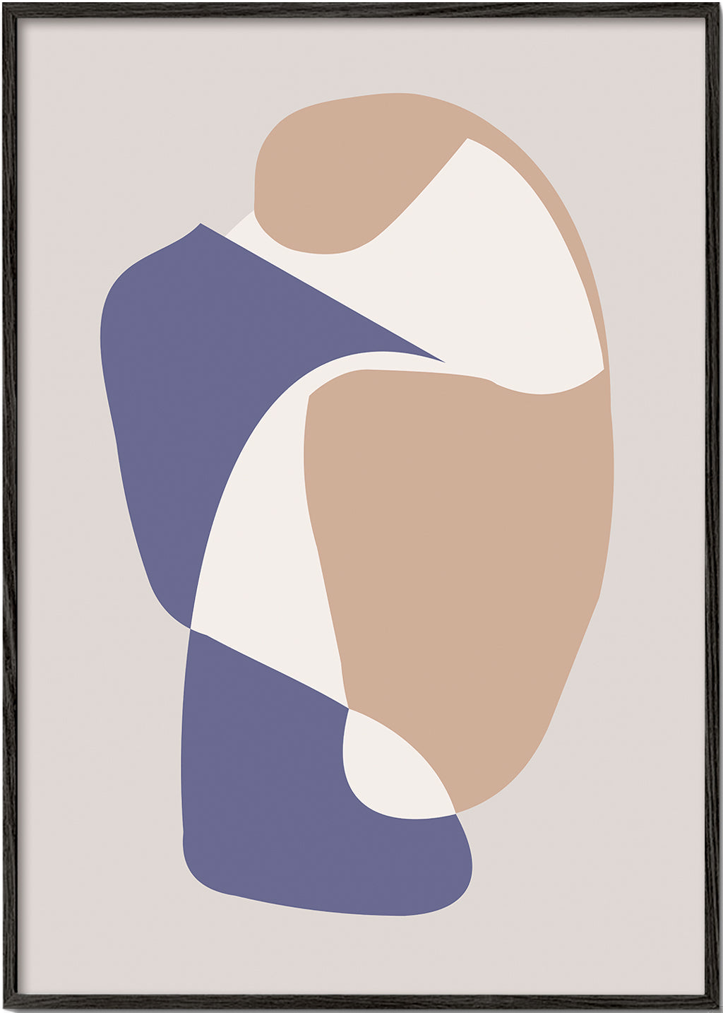 Arte abstrata com formas orgânicas