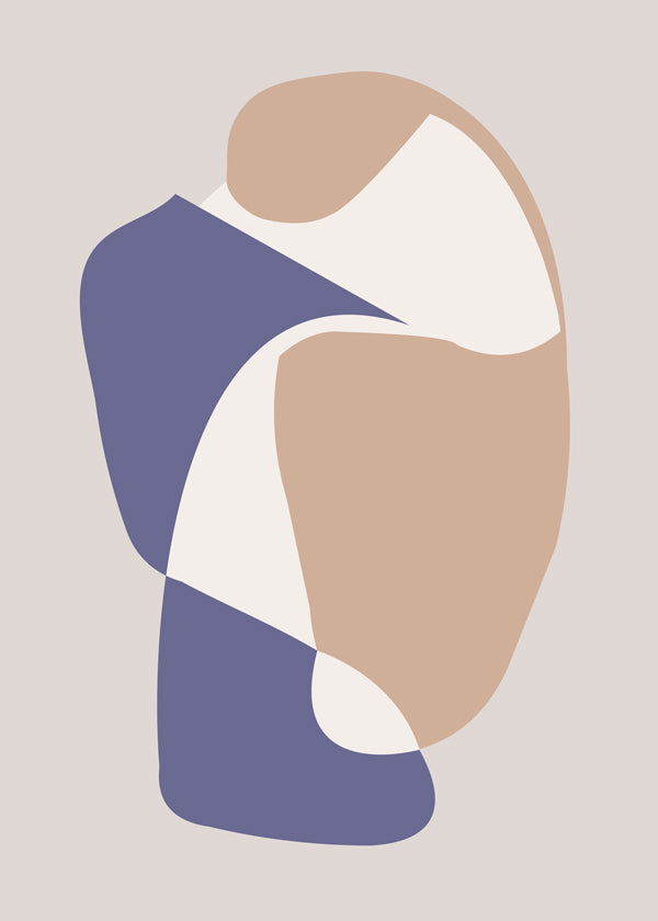 Arte abstrata com formas orgânicas