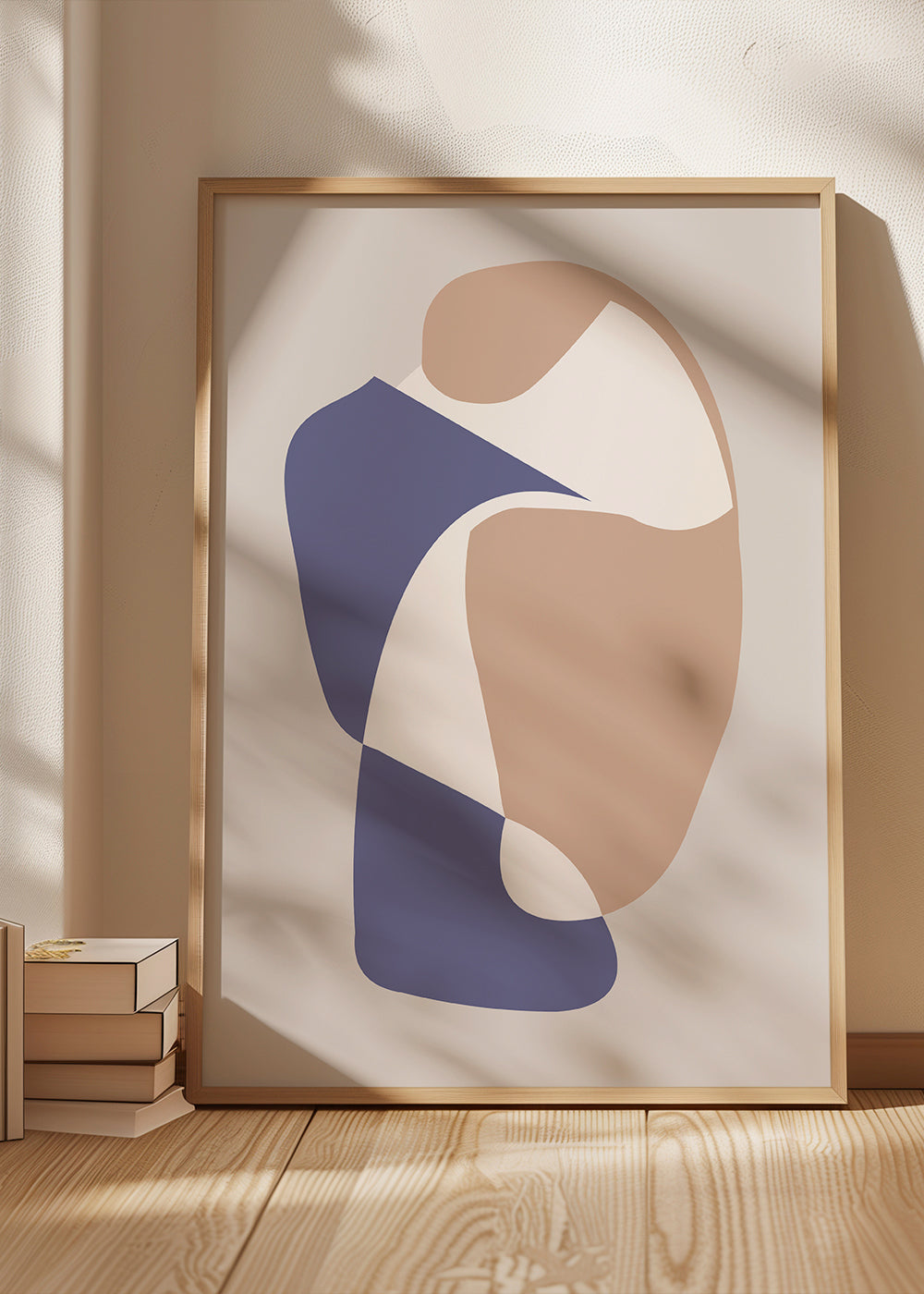 Arte abstrata com formas orgânicas