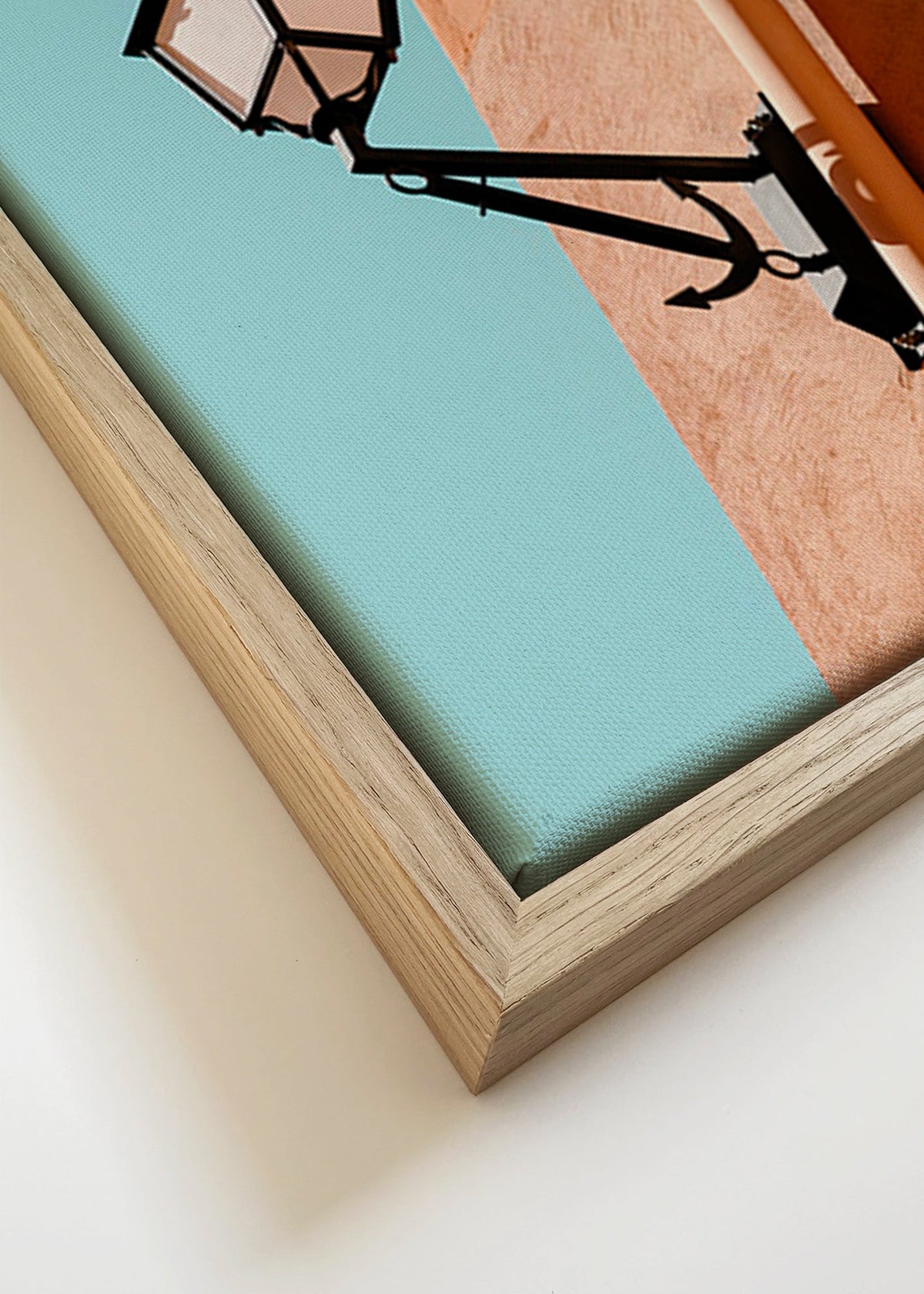 Arte para cozinha Rue de May lanterna e sombra – Canvas detail