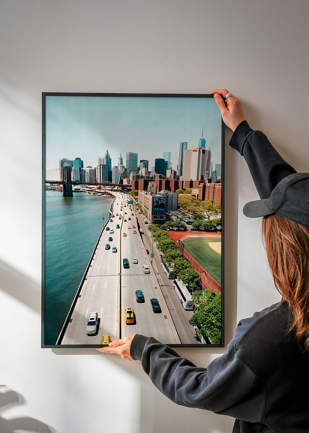 Poster de viagem: skyline e ponte a vista aérea – Product2