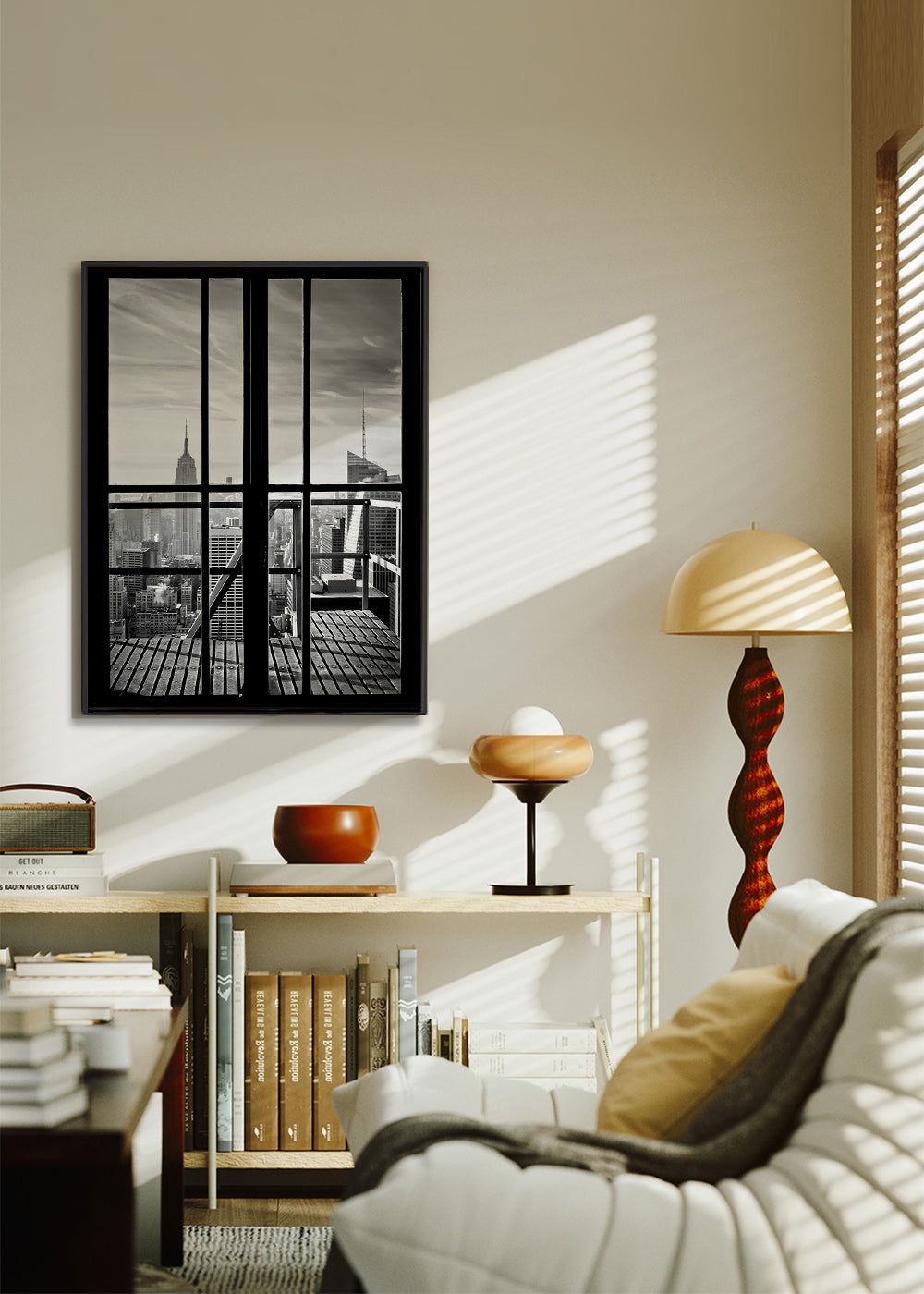 Quadro de cidades com vista pela janela – Canvas2