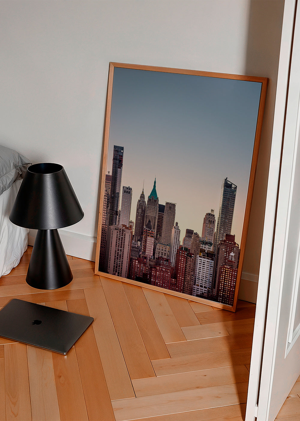 Poster de cidades com skyline ao anoitecer – Product2