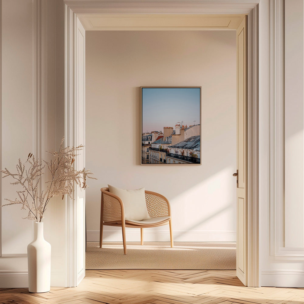 Quadro urbano de telhados ao amanhecer – Canvas1