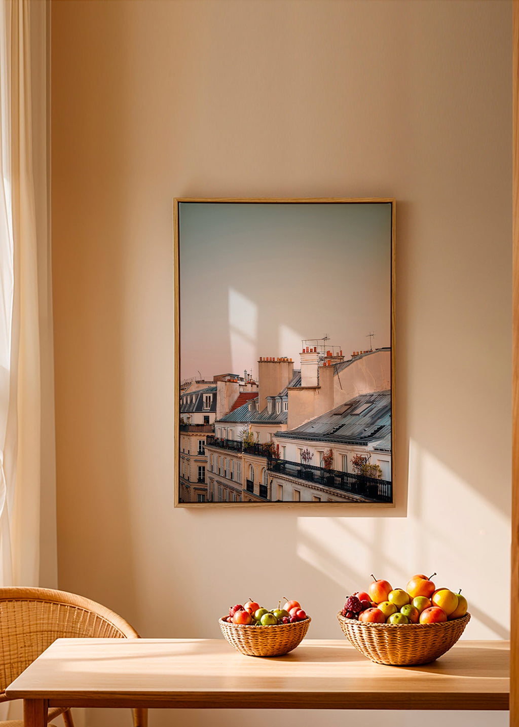 Quadro urbano de telhados ao amanhecer – Canvas2