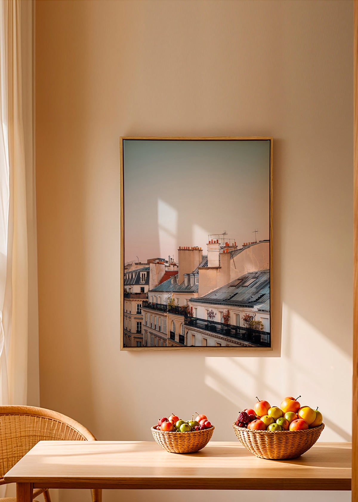 Quadro urbano de telhados ao amanhecer – Canvas2