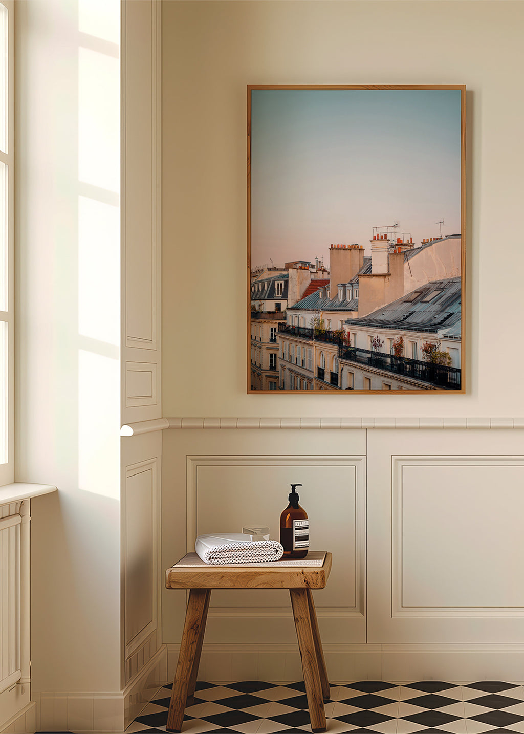 Quadro urbano de telhados ao amanhecer – Product1