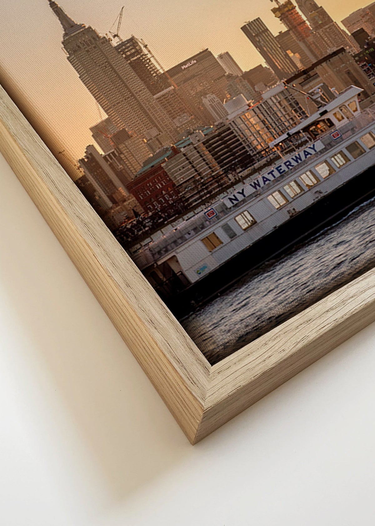 Arte para cidade Skyline de Manhattan – Canvas detail