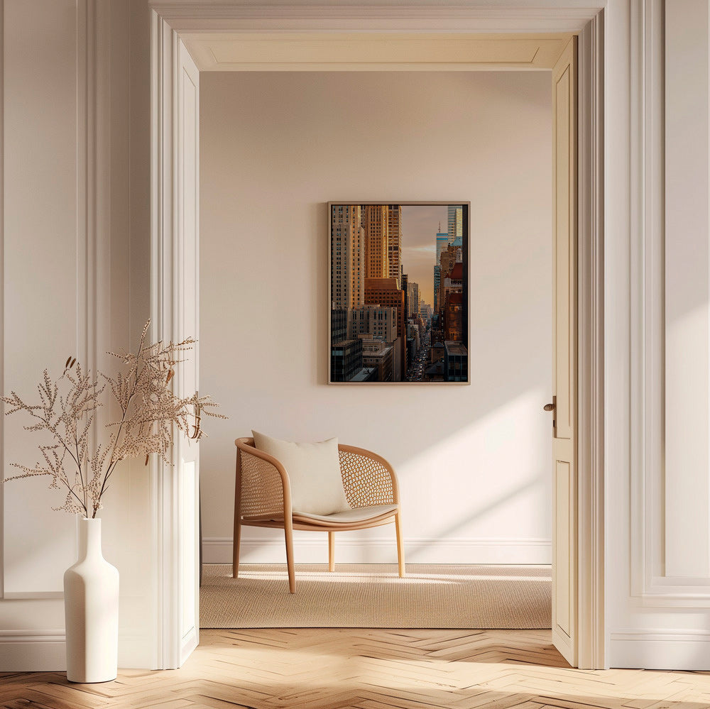 Quadro de cidade ao amanhecer – Canvas1