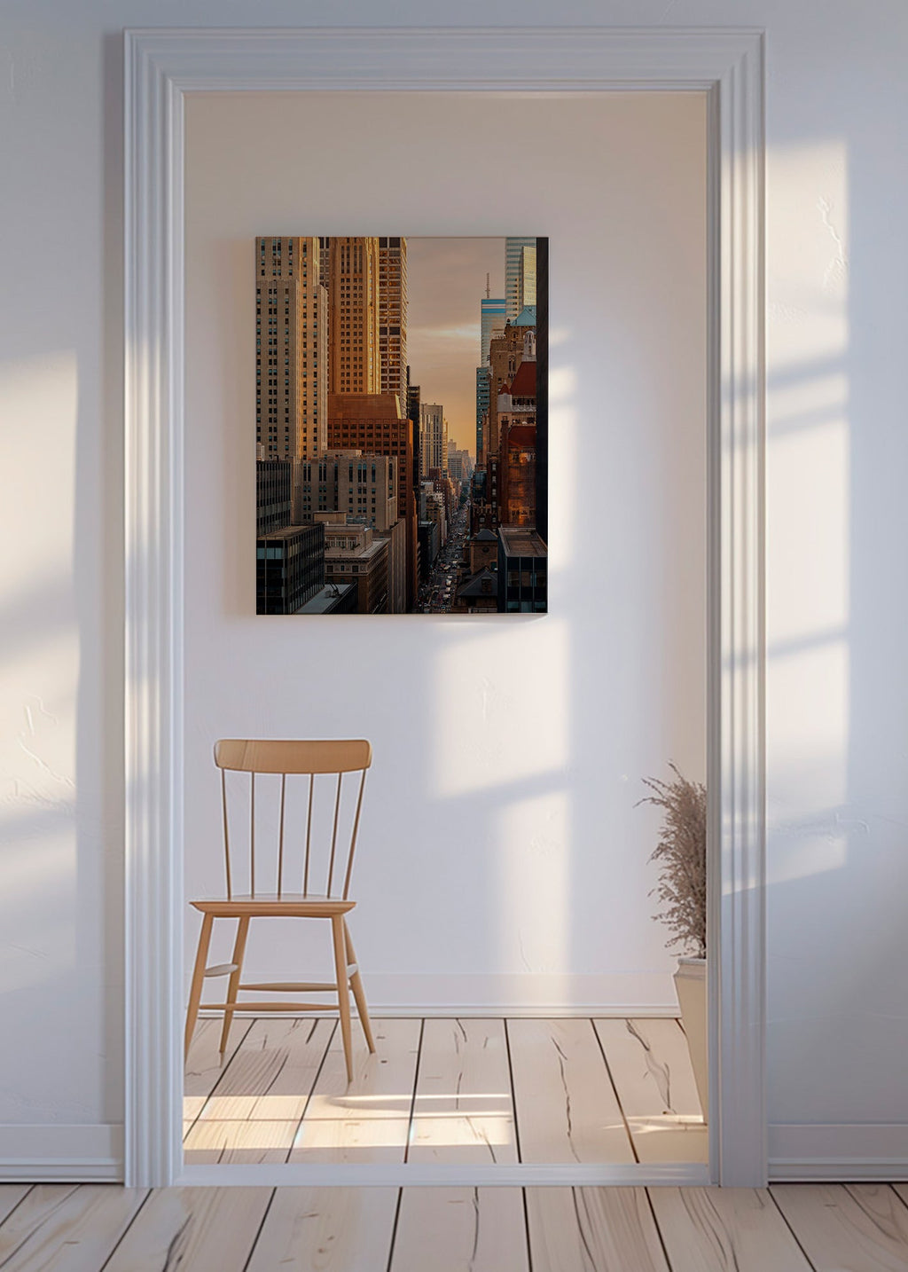 Quadro de cidade ao amanhecer – Canvas