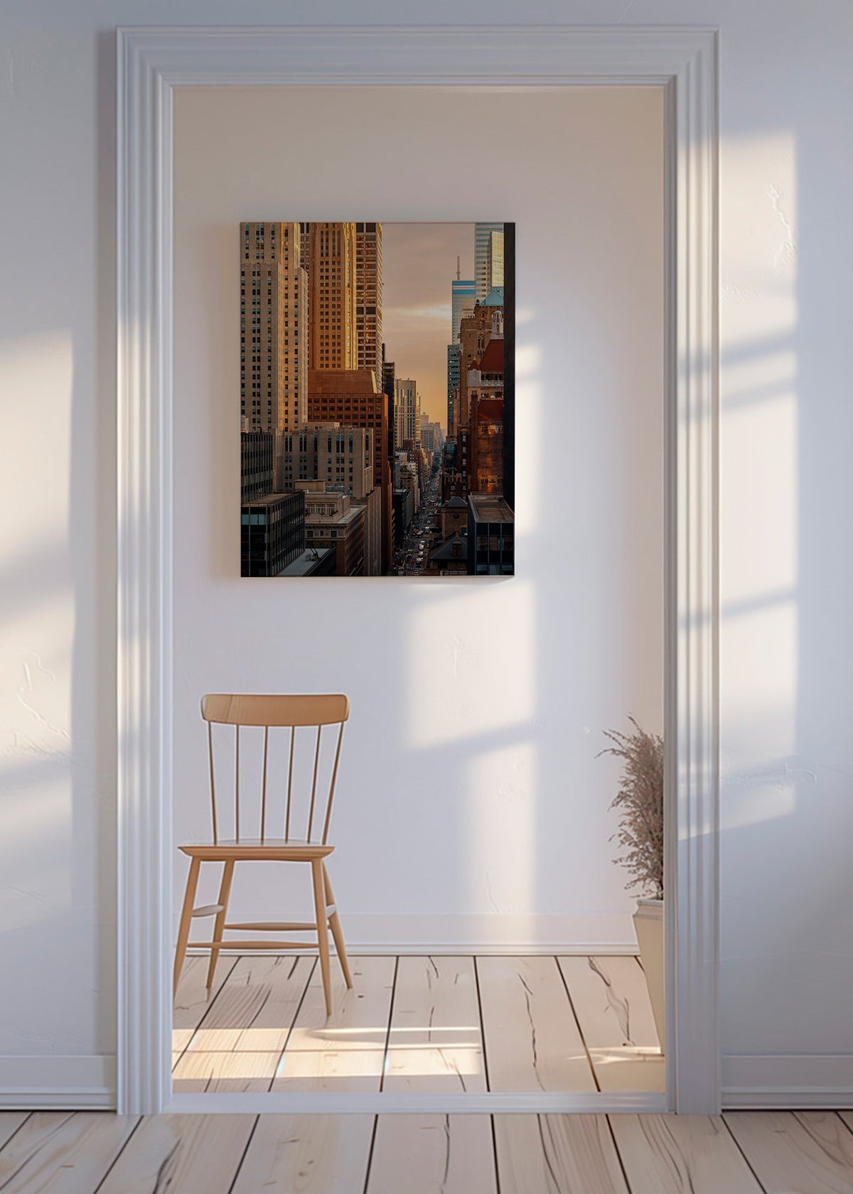 Quadro de cidade ao amanhecer – Canvas