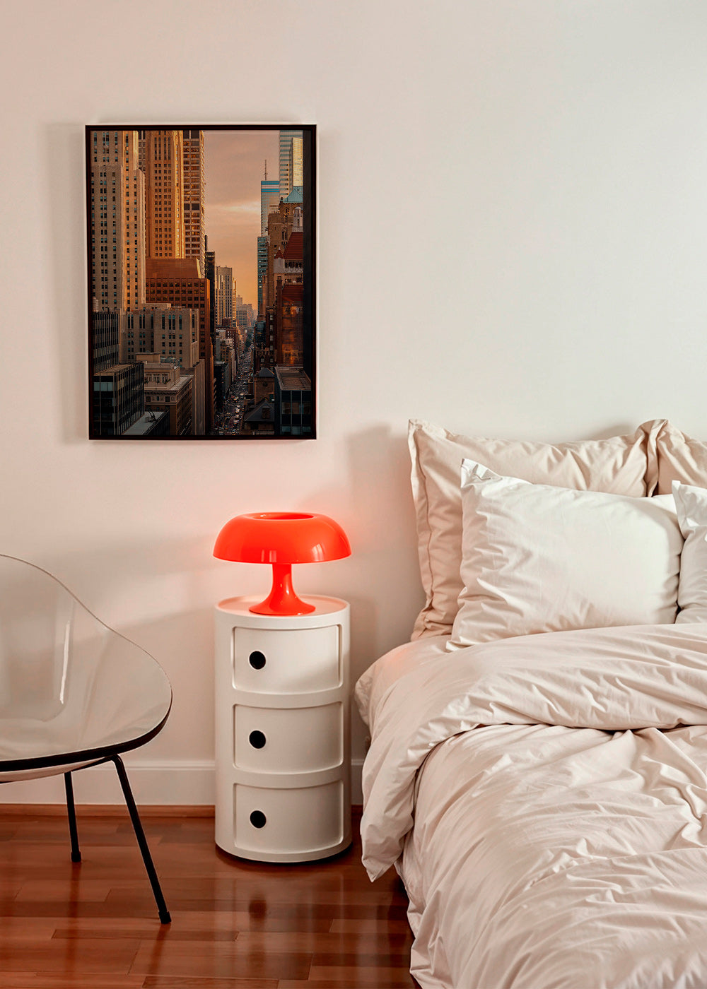 Quadro de cidade ao amanhecer – Product1