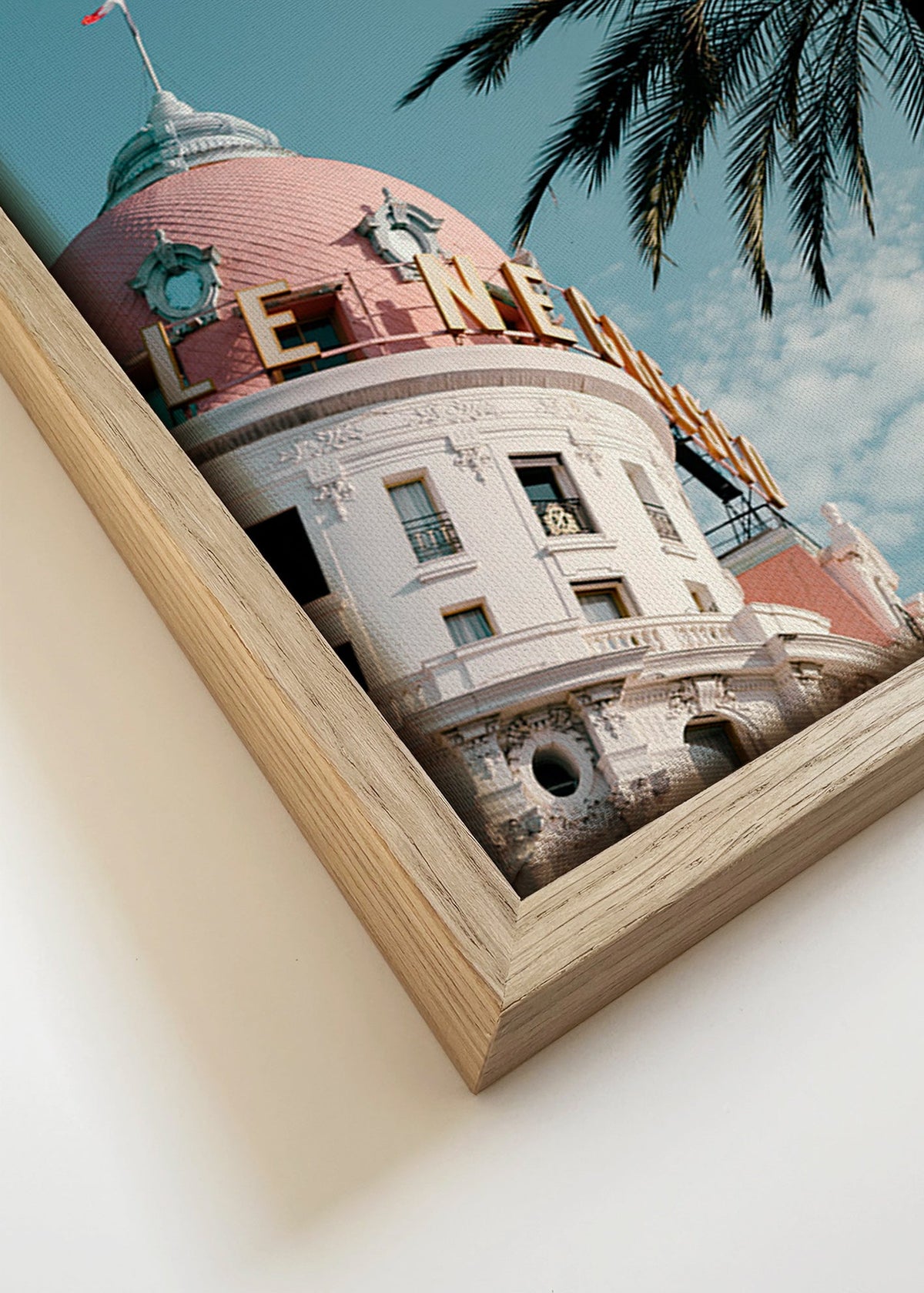 Arte para cidade Riviera: cúpula e palmeira – Canvas detail