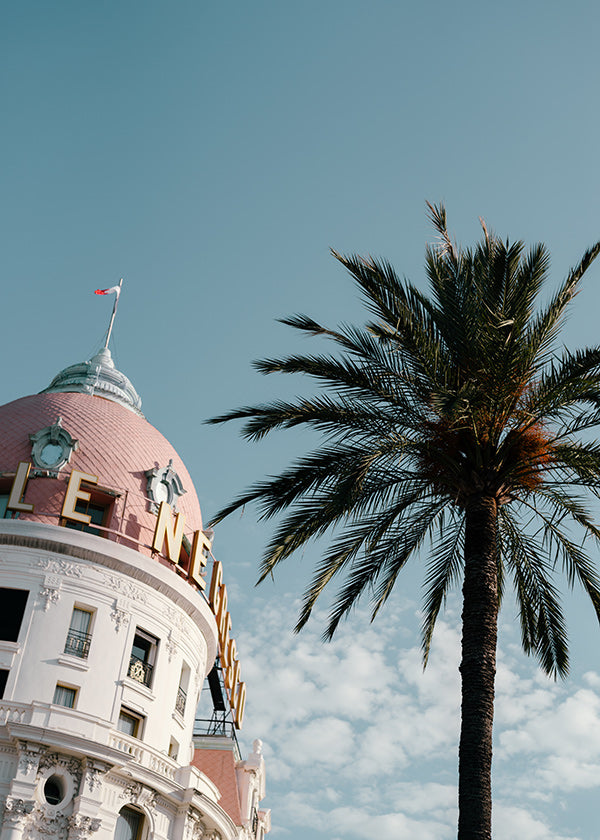 Arte para cidade Riviera: cúpula e palmeira