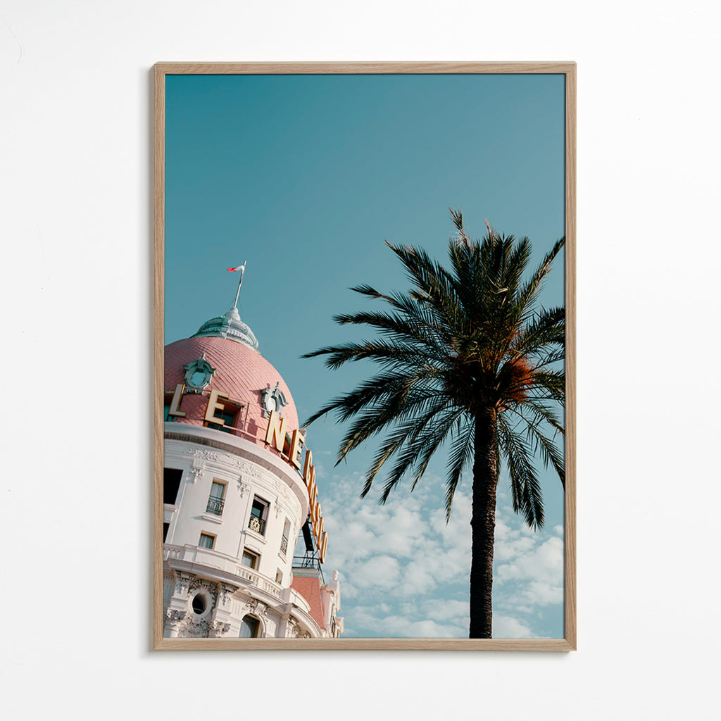 Arte para cidade Riviera: cúpula e palmeira – Oak Frame