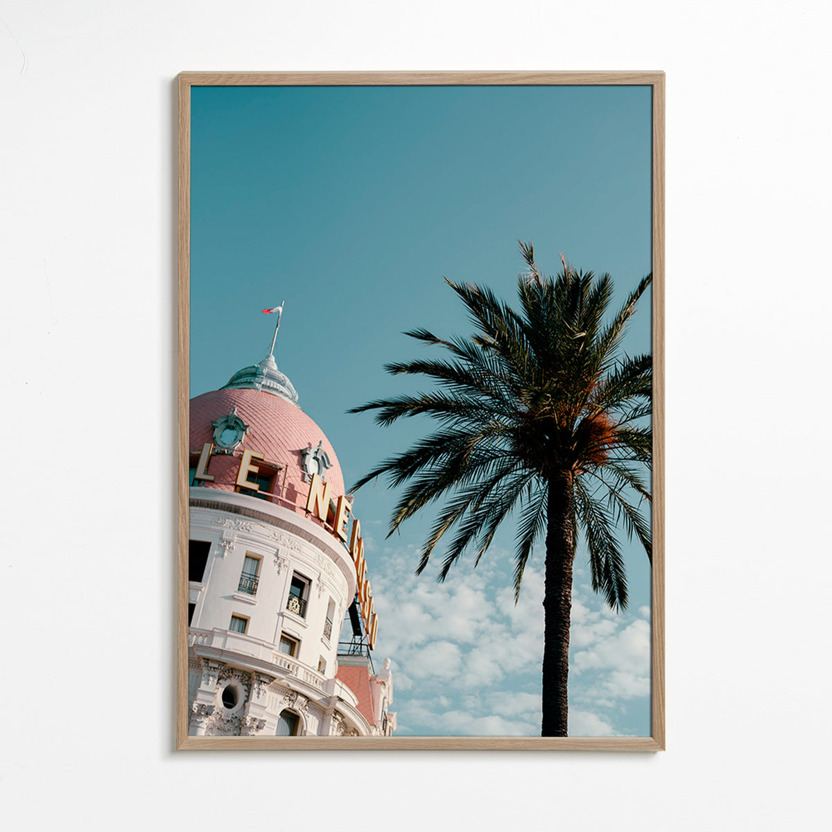 Arte para cidade Riviera: cúpula e palmeira – Oak Frame