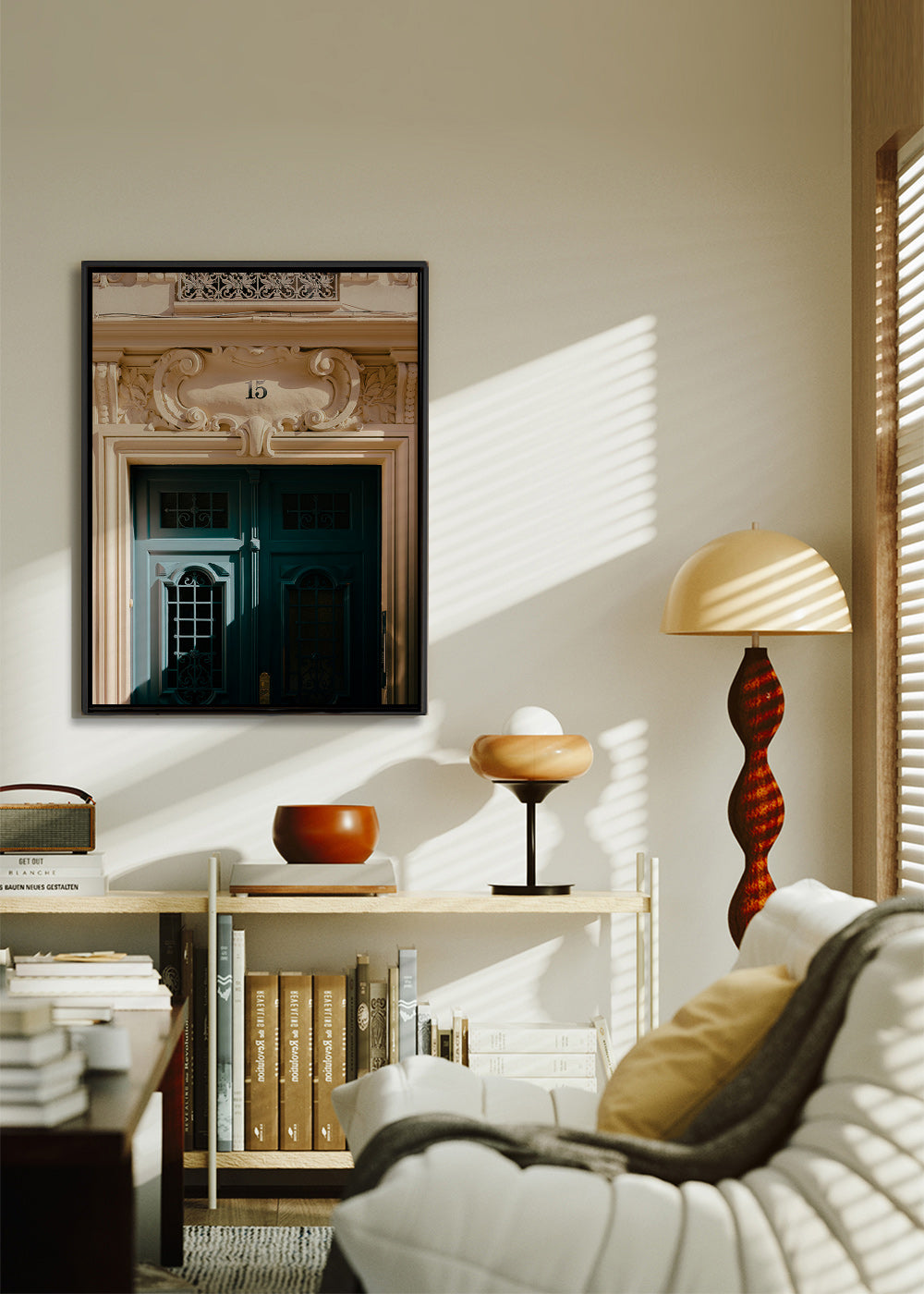 Arte para cidade: porta verde e número 15 – Canvas2