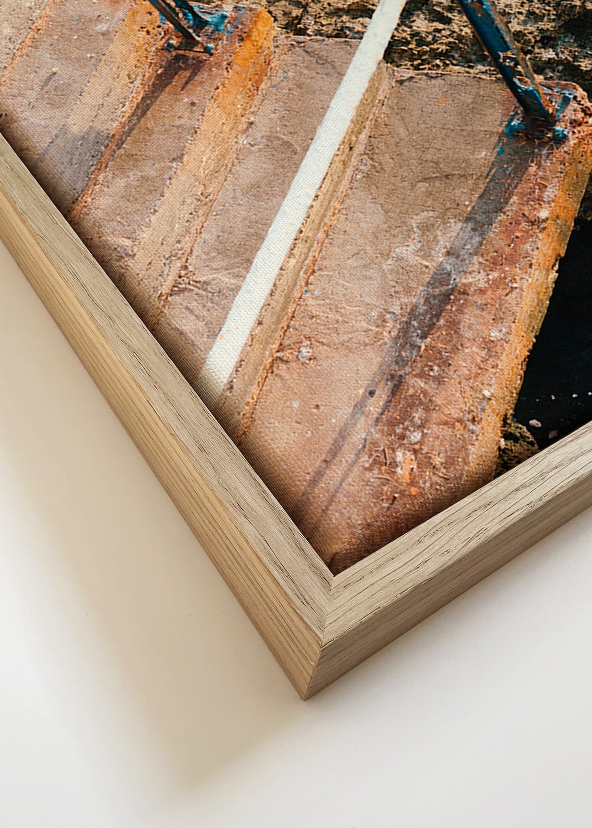 Arte paisagística: escada para o mar – Canvas detail