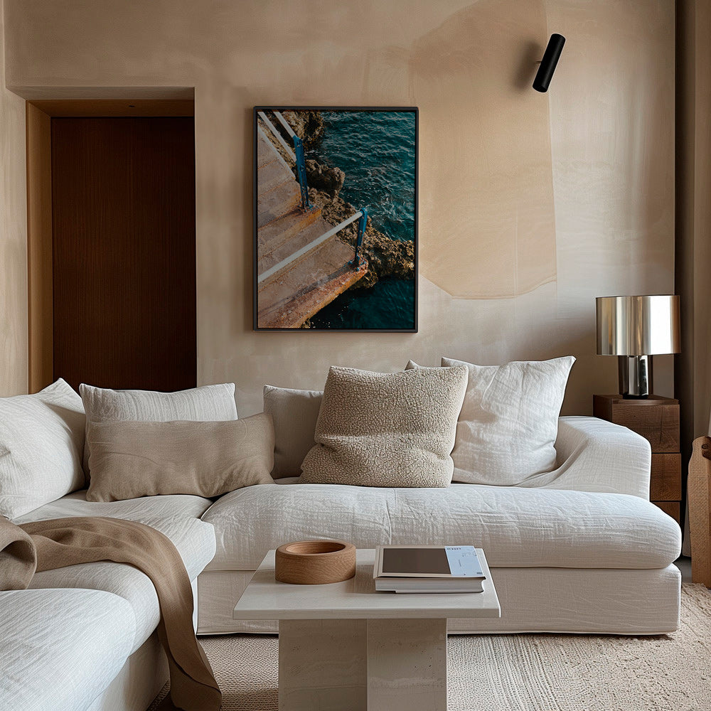 Arte paisagística: escada para o mar – Canvas1