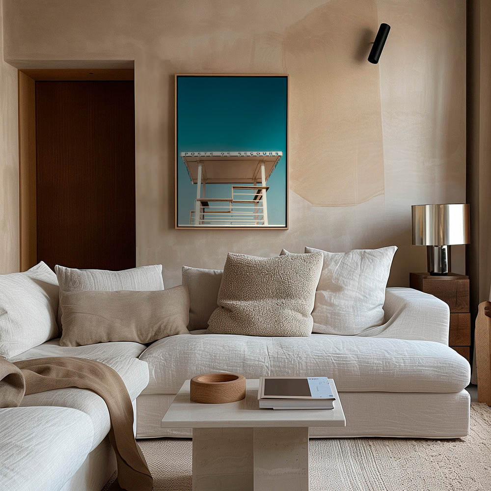 Fotografia de torre de resgate à beira-mar – Canvas2