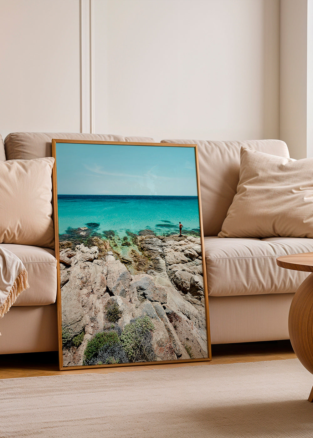 Arte paisagística: costa rochosa e mar turquesa – Product1