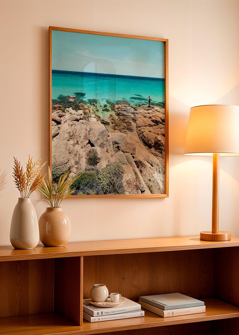 Arte paisagística: costa rochosa e mar turquesa – Product2