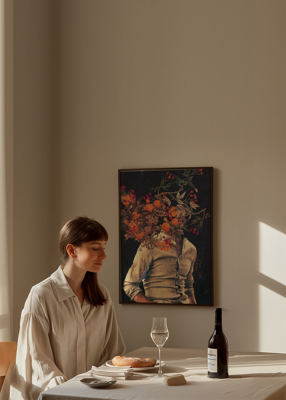 Roots - Framed poster in an interior