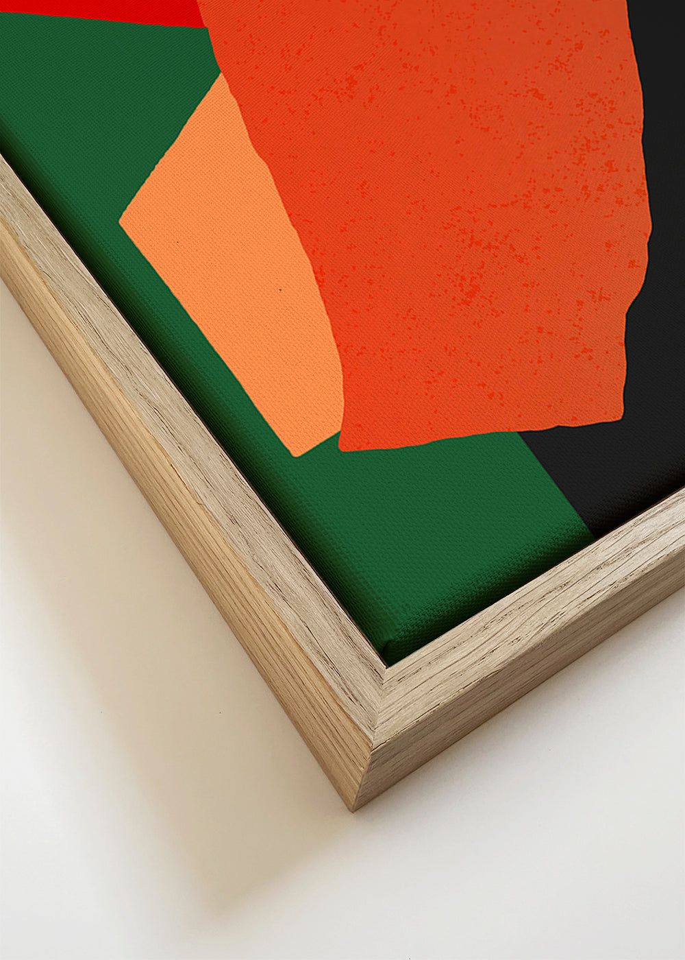 Arte abstrata com formas coral