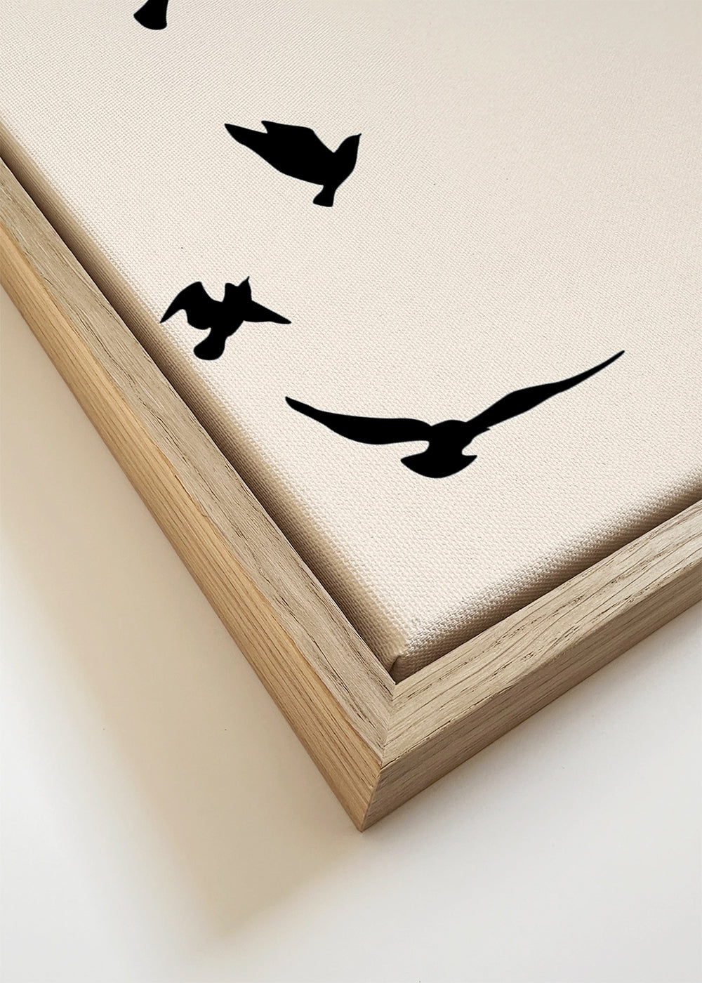 Pássaros em voo arte minimal