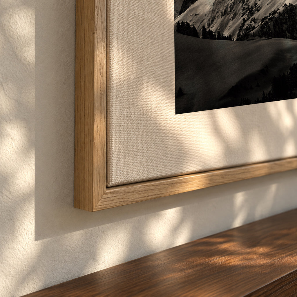 Rock and wind - Framed canvas detail