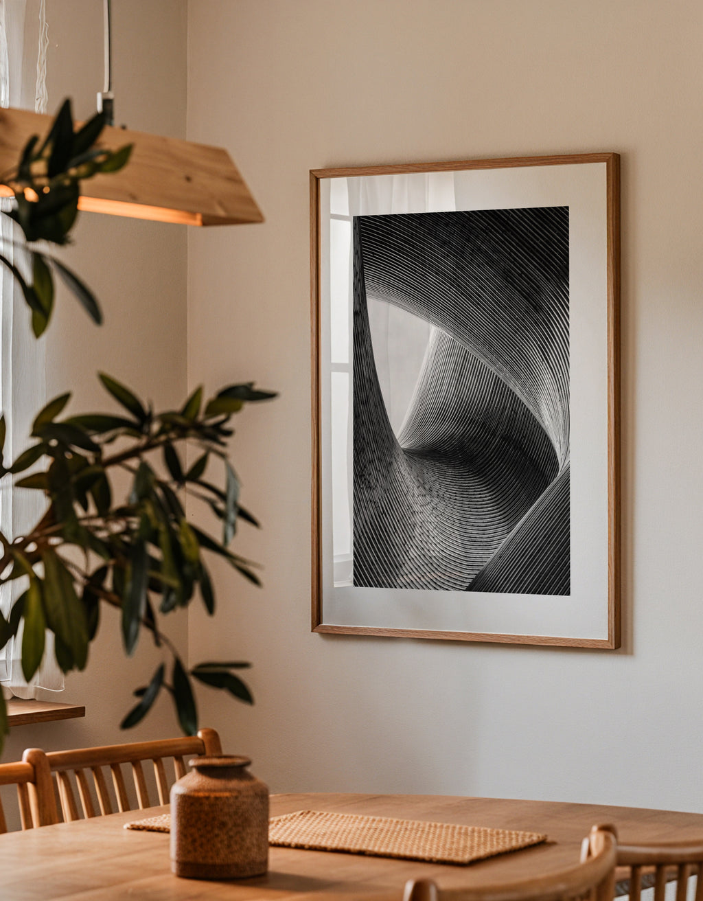 lines - Framed poster detail