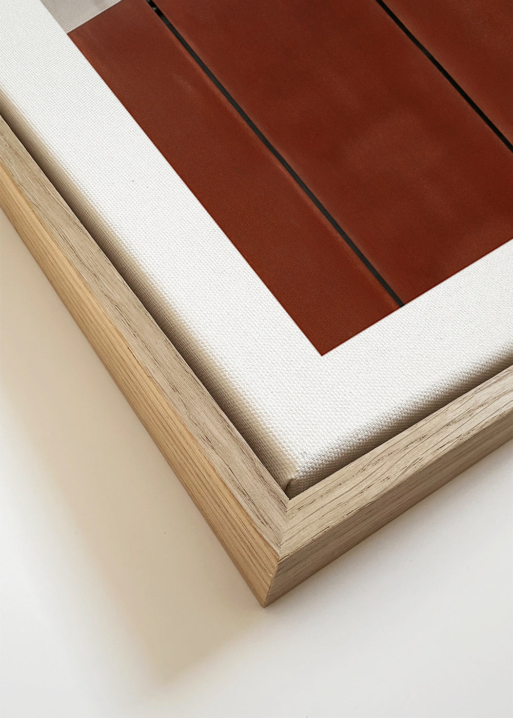 Quadro minimalista com painéis enferrujados
