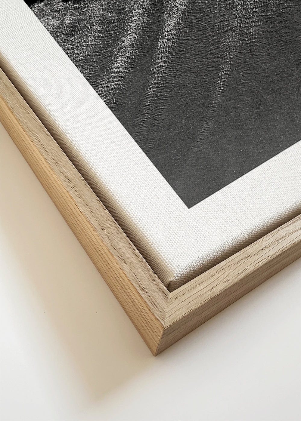 Quadro paisagem: ondas aéreas a preto e branco