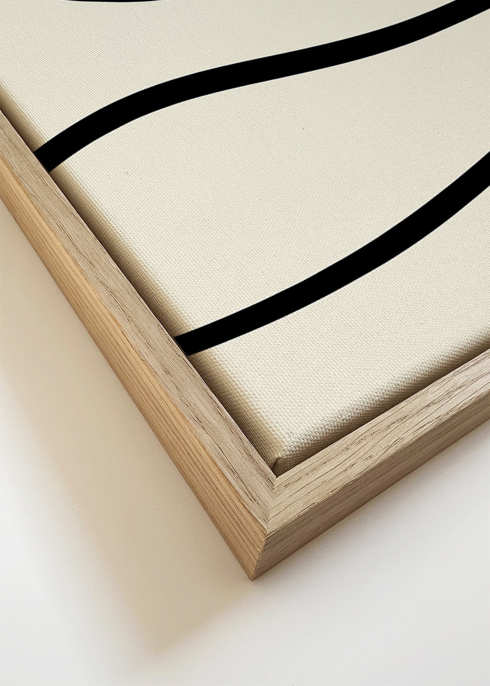 Design minimalista linhas pretas sobre bege
