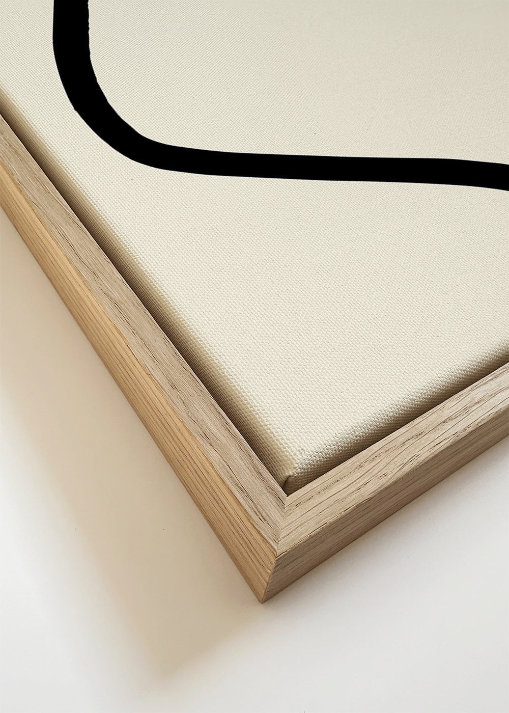 Arte minimalista com linhas pretas orgânicas