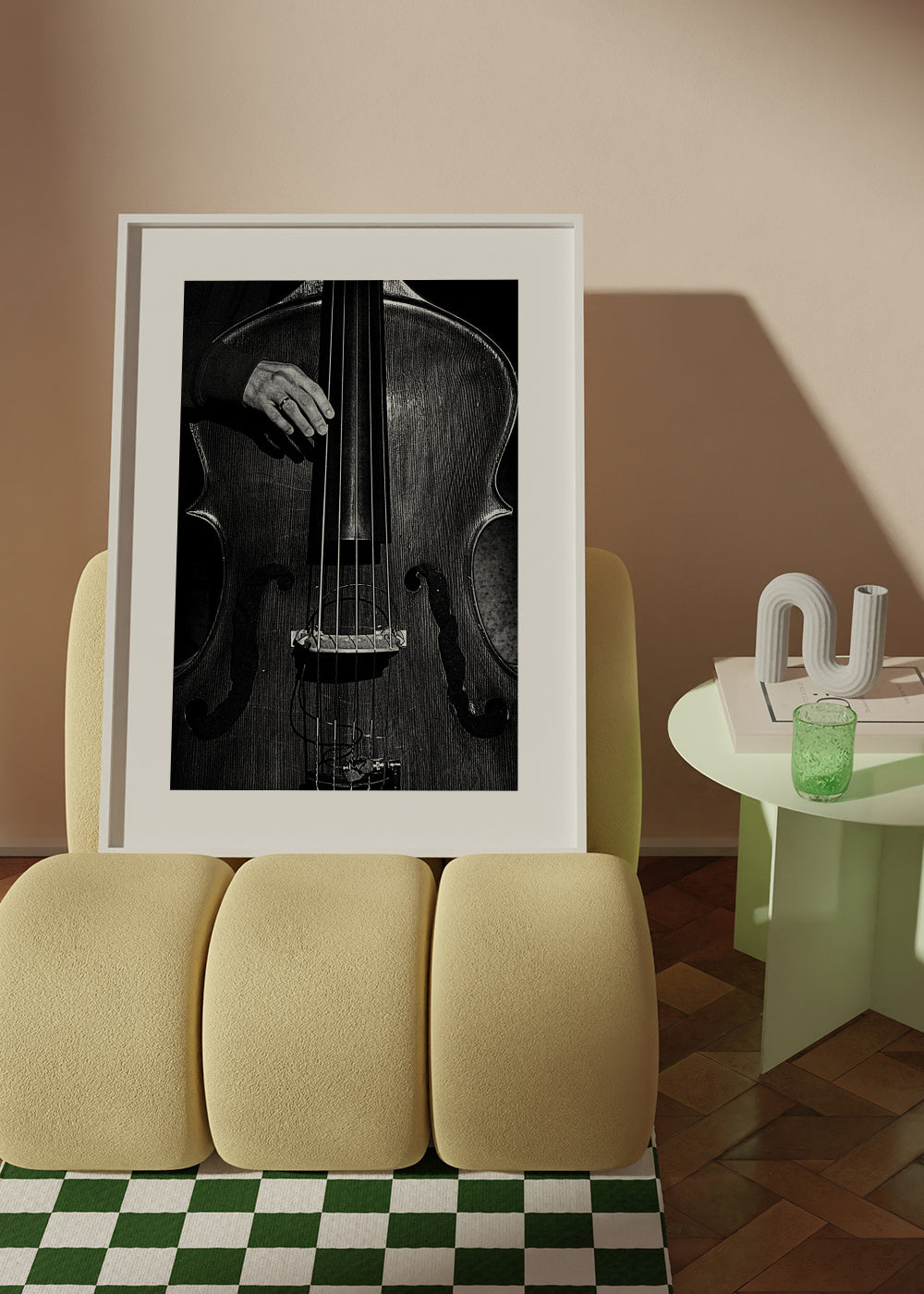 jazz - Framed poster in an interior