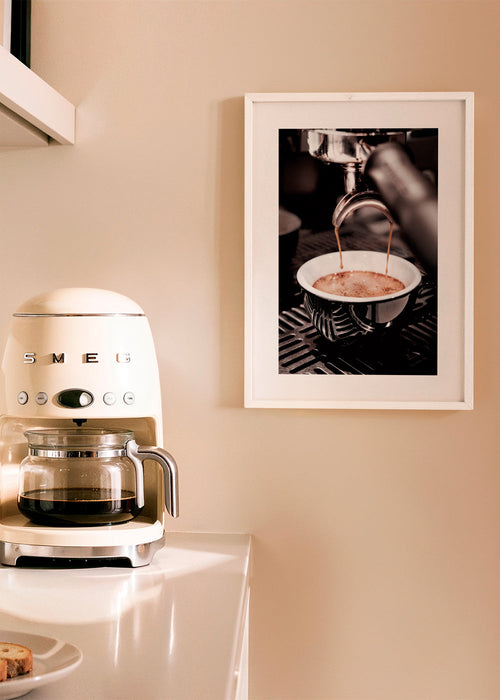 Arte para cozinha com espresso